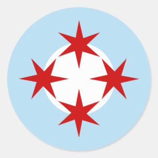 Chicago Air Force (Bomb Wing) Roundel Classic Round Sticker