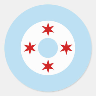 Chicago Air Force (Fighter Wing) Roundel Classic Round Sticker