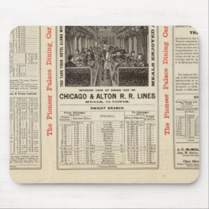 Chicago and Alton Railroad 3 Mouse Mat