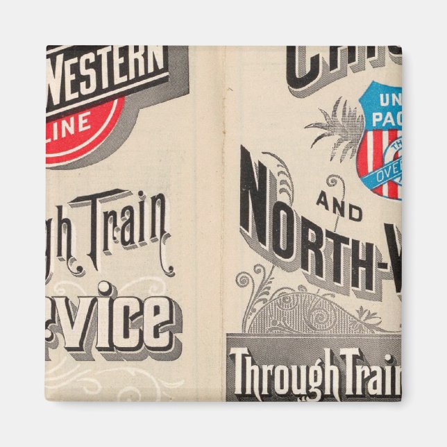 Chicago and North Western Line Magnet (Front)