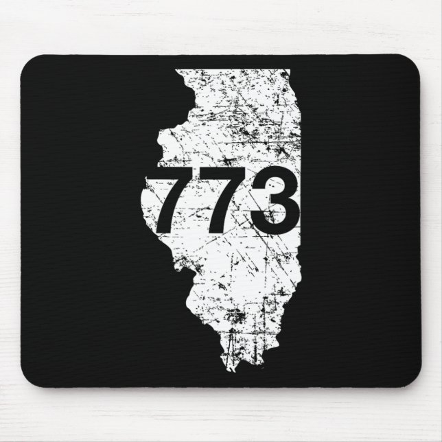 Chicago Area Code 773  Mouse Mat (Front)