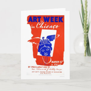 Chicago Art Week 1940 WPA Card