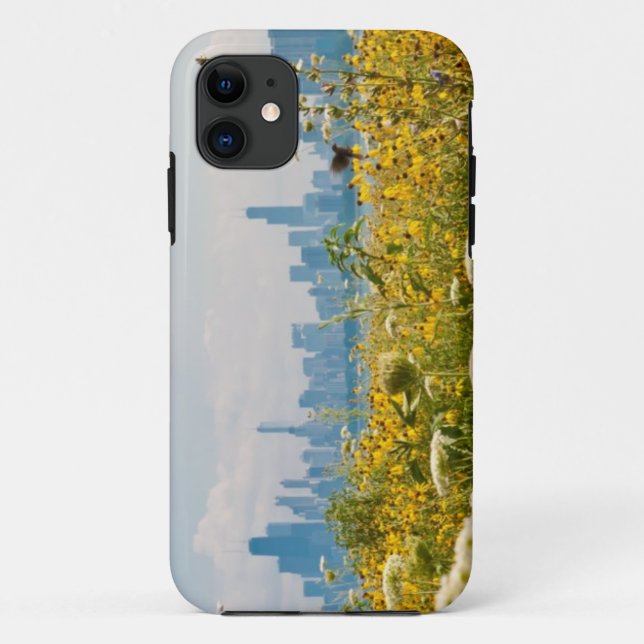 Chicago as seen from Montrose Harbour's bird Case-Mate iPhone Case (Back)