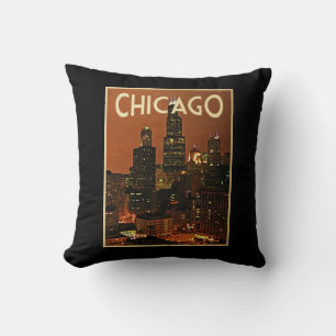 Chicago At Night Cushion