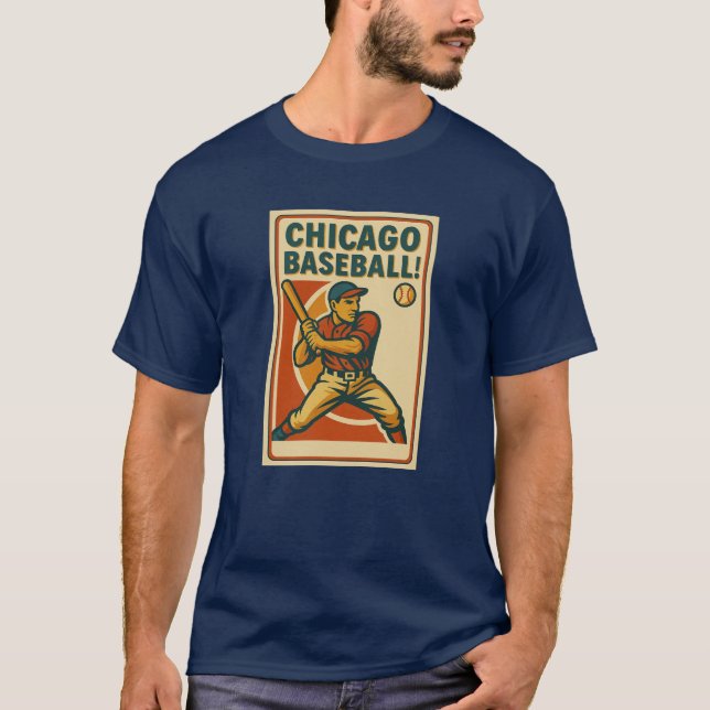 Chicago Baseball! Dark T-shirt (Front)