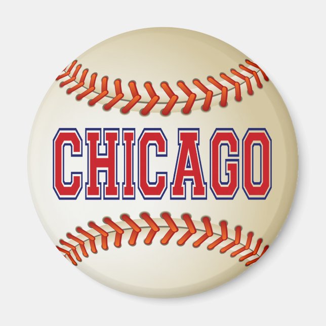 CHICAGO BASEBALL MAGNET (Front)