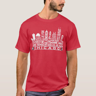 Chicago Baseball Team All Time Legends Chicago Cit T-Shirt