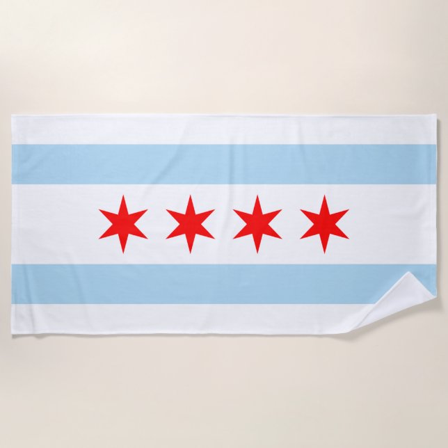 Chicago Beach Towel (Front)