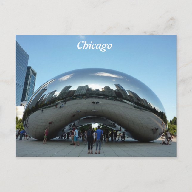 Chicago Bean Sightseeing Holiday Postcard (Front)