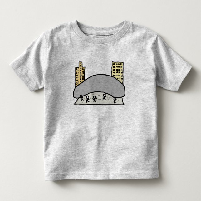 Chicago Bean Toddler T-Shirt (Front)