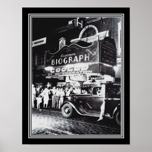 Chicago Biograph Theatre ca.1934 B&W Poster (Front)