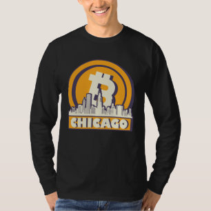 Chicago Bitcoin Maximalist Bitcoin Chicago Skylin T-Shirt