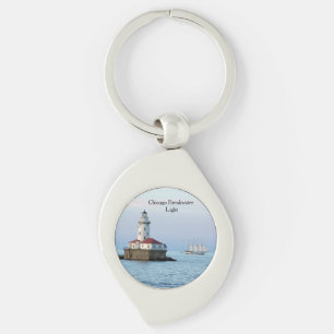 Chicago Bkw Light & Windy II metal key chain