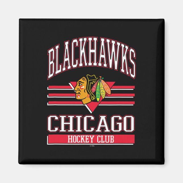 Chicago Blackhawks Hockey Club Black Officially Li Magnet (Front)