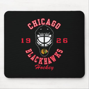 Chicago Blackhawks Hockey Mask Black Officially Li Mouse Mat