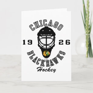 Chicago Blackhawks Hockey Mask Red Nhl Officially  Card