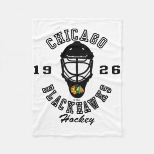 Chicago Blackhawks Hockey Mask Red Nhl Officially  Fleece Blanket