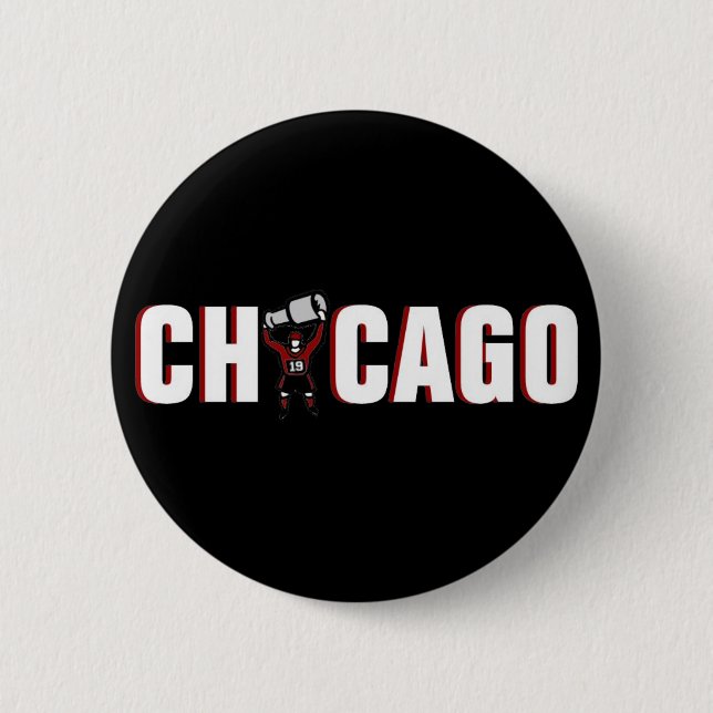 Chicago Blackhawks: Stanley Cup Champions 6 Cm Round Badge (Front)