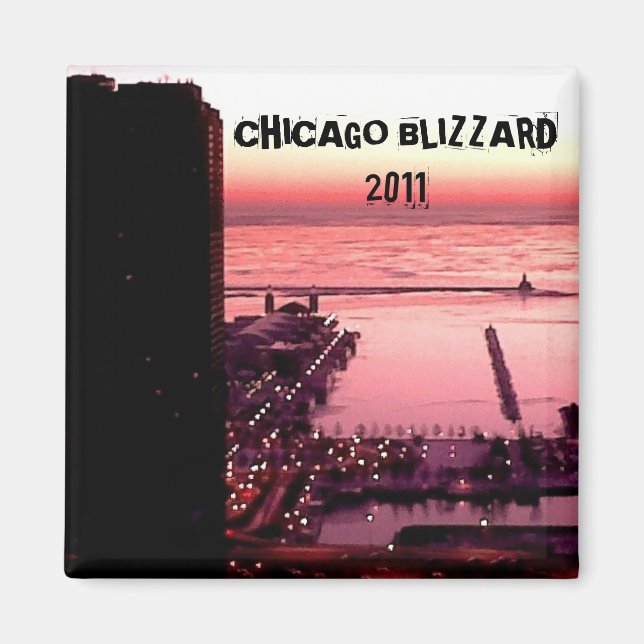 CHICAGO BLIZZARD 2011 MAGNET (Front)