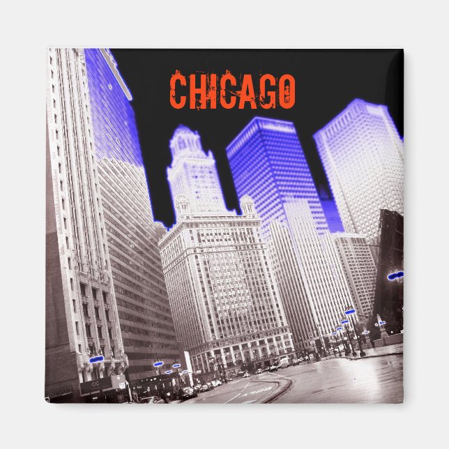 CHICAGO BLUE MAGNET (Front)