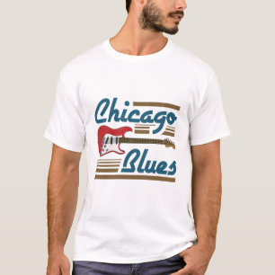 Chicago Blues Music Musician Guitar T-Shirt