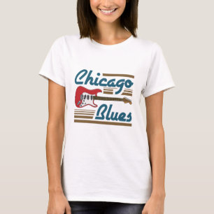 Chicago Blues Music Musician Guitar T-Shirt