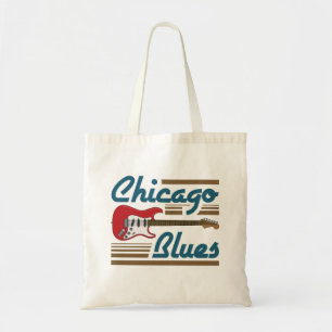 Chicago Blues Music Musician Guitar Tote Bag