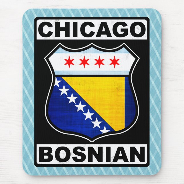 Chicago Bosnian American Mouse Mat (Front)