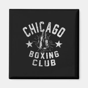 Chicago Boxing Club - Vintage Chi-town Retro Boxer Magnet