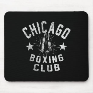 Chicago Boxing Club - Vintage Chi-town Retro Boxer Mouse Mat