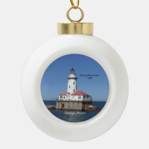 Chicago Breakwater Light ornament