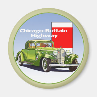 Chicago - Buffalo Highway National Auto Trail Magnet