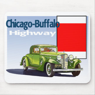 Chicago - Buffalo Highway National Auto Trail Mouse Mat