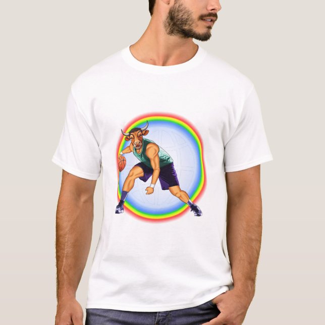 Chicago bulls basketball player in action 2 T-Shirt (Front)