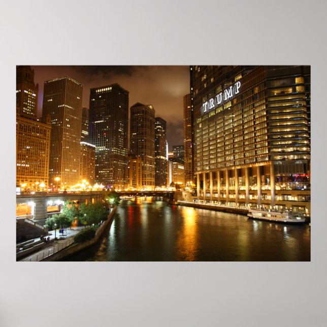 Chicago by night poster (Front)