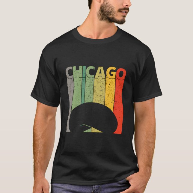Chicago Chicago Bean Cloud Gate T-Shirt (Front)
