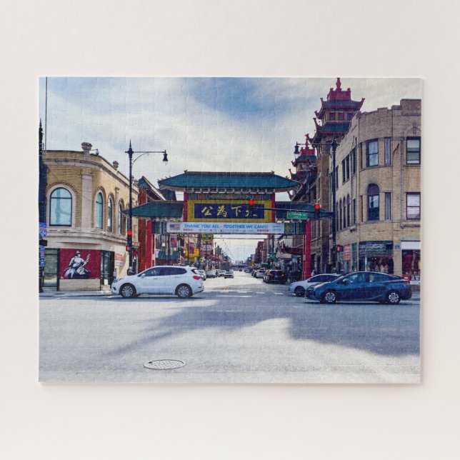Chicago Chinatown Jigsaw Puzzle (Horizontal)