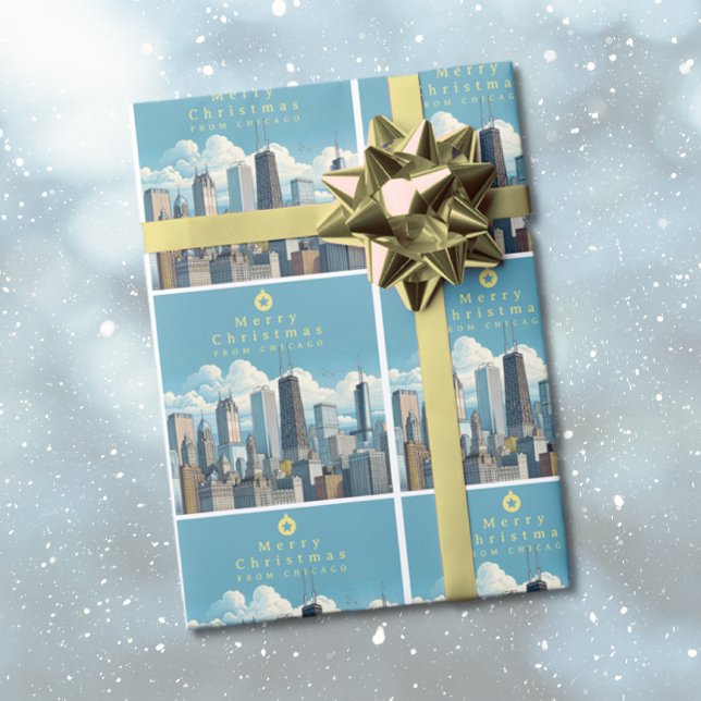 Chicago Christmas Wrapping Paper (Chicago Christmas Wrapping Paper)