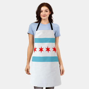 Chicago City flag Apron