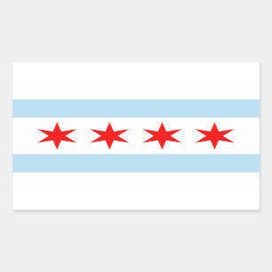 Chicago City Flag Rectangle Sticker