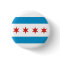 chicago city flag usa america