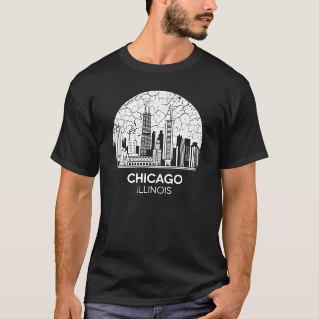 Chicago City Illinois T-Shirt (Front)