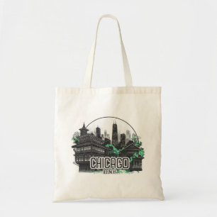 Chicago City Illinois USA Tote Bag