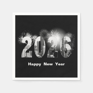 Chicago City New Year 2025 Napkin
