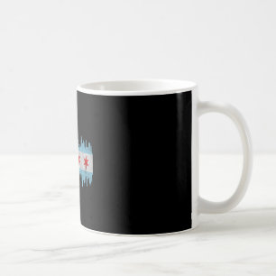 Chicago City Skyline Flag - Vintage Chicago City D Coffee Mug