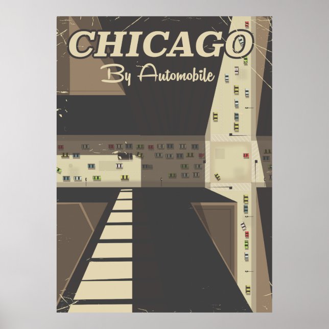 Chicago City travel poster (Front)