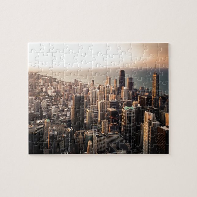 Chicago cityscape jigsaw puzzle (Horizontal)