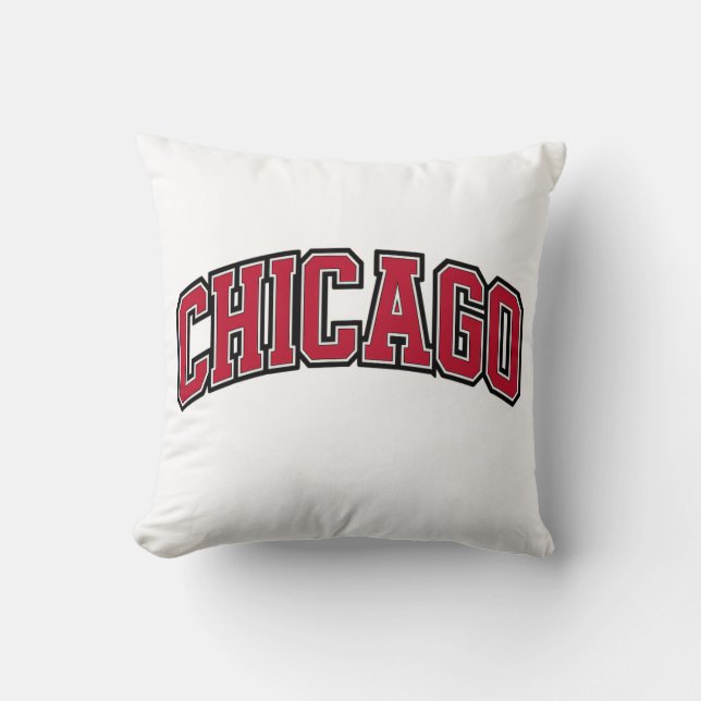 Chicago Classic Bold Typography Design for City Cushion (Front)