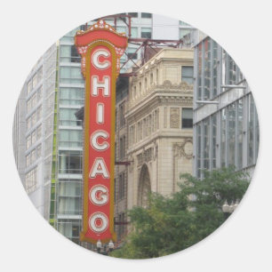 Chicago Classic Round Sticker