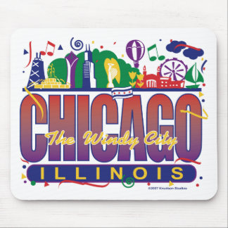 Chicago-Confetti Mouse Mat